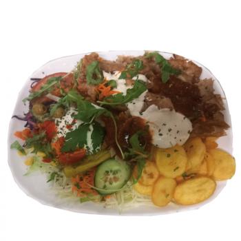 Dönerteller mit Bratkartoffeln | Rustikal & Herzhaft