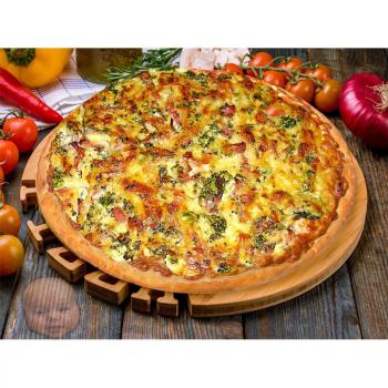 Pizza Emres bestellen | Hollandaise, Garnelen, Spinat