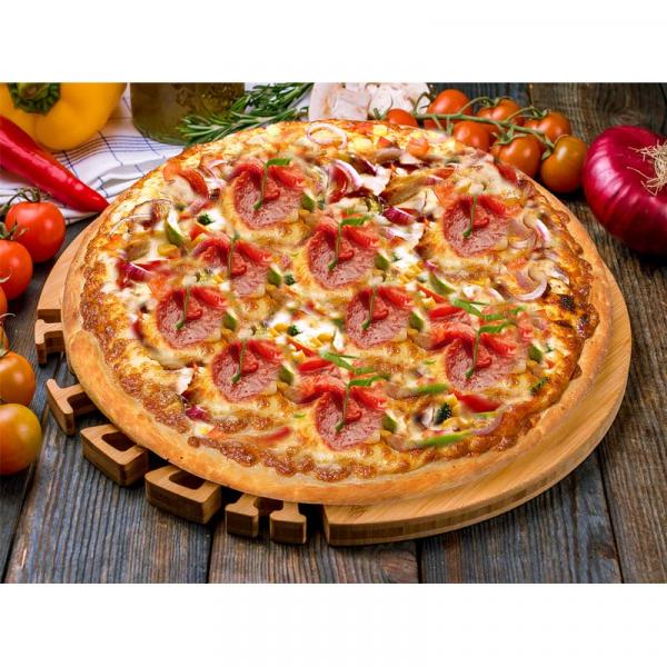 Pizza Roki mit Bacon & Kräuterremoulade | Asmen Grillhaus