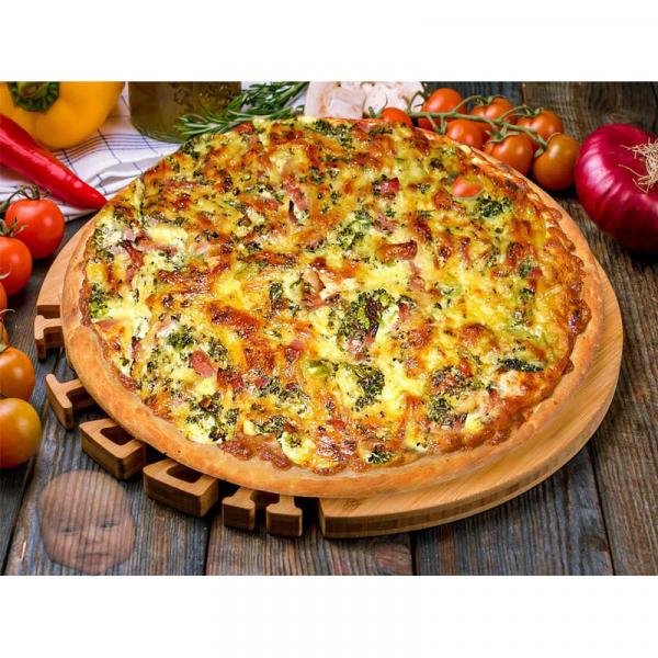 Pizza Emres bestellen | Hollandaise, Garnelen, Spinat