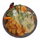 Schnitzel mit Broccoli Sahnesoße