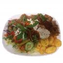 Dönerteller mit Bratkartoffeln & Salat
